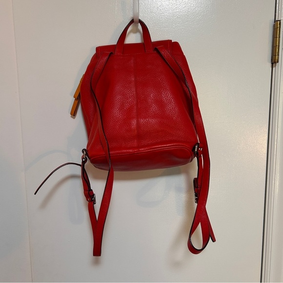 COACH Red Park Leather Backpack - Picture 3 of 6